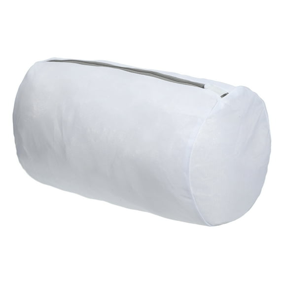 Unique Bargains 1 Pc Thickened Mesh Laundry Bag Laundry Hamper for Bathroom 12.99"x8.66" White