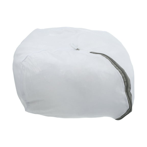 Unique Bargains 1 Pc Thickened Mesh Laundry Bag Laundry Hamper for Bathroom 9.84"x9.84" White
