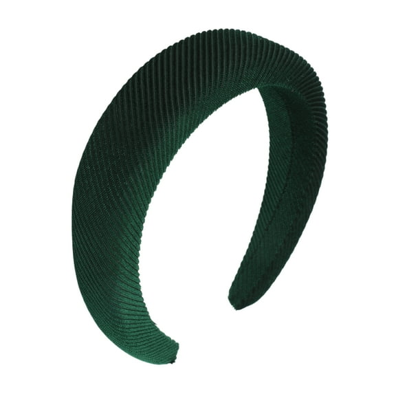 Unique Bargains 1 Pc Thread Solid Headbands for Women Green