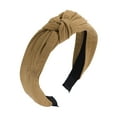 thumbnail image 1 of Unique Bargains 1 Pc Tie Bow Wide Headbands for Women Khaki, 1 of 6
