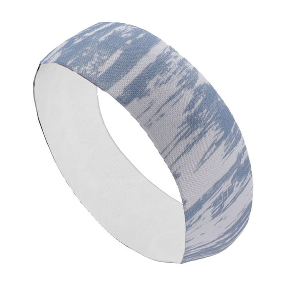 Unique Bargains 1 Pc Tie-Dye Headband for Yoga Blue White