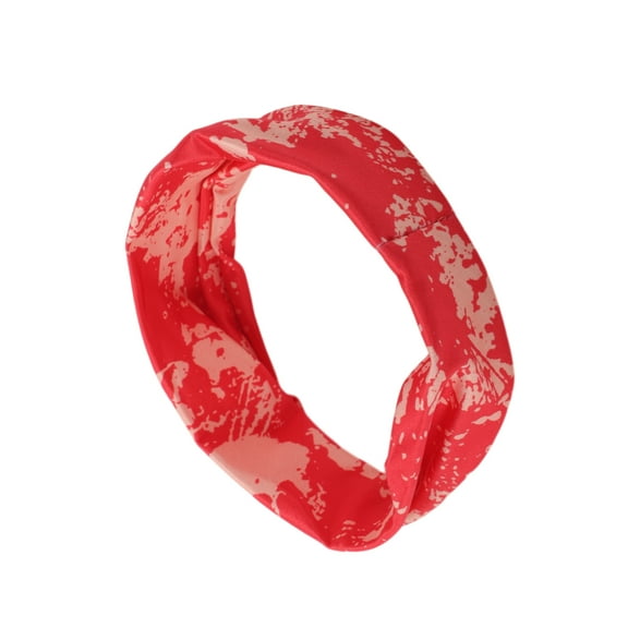 Unique Bargains 1 Pc Tie-Dye Headband for Yoga Red