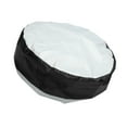 thumbnail image 1 of Unique Bargains 1 Pc Tire Cover 100cm Diameter 57cm Height Light Vehicle Tire Totes 210D Oxford Fabric Black Light Gray, 1 of 6