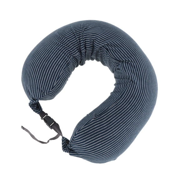 Unique Bargains 1 Pc Travel Neck Pillow Cover Only Lightweight U-shaped Replacement Pillow Cover Blue Gray