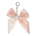 thumbnail image 1 of Unique Bargains 1 Pc Trendy Bow Scarf Letter L Handbag Charm Decorative Keychain Orange, 1 of 5