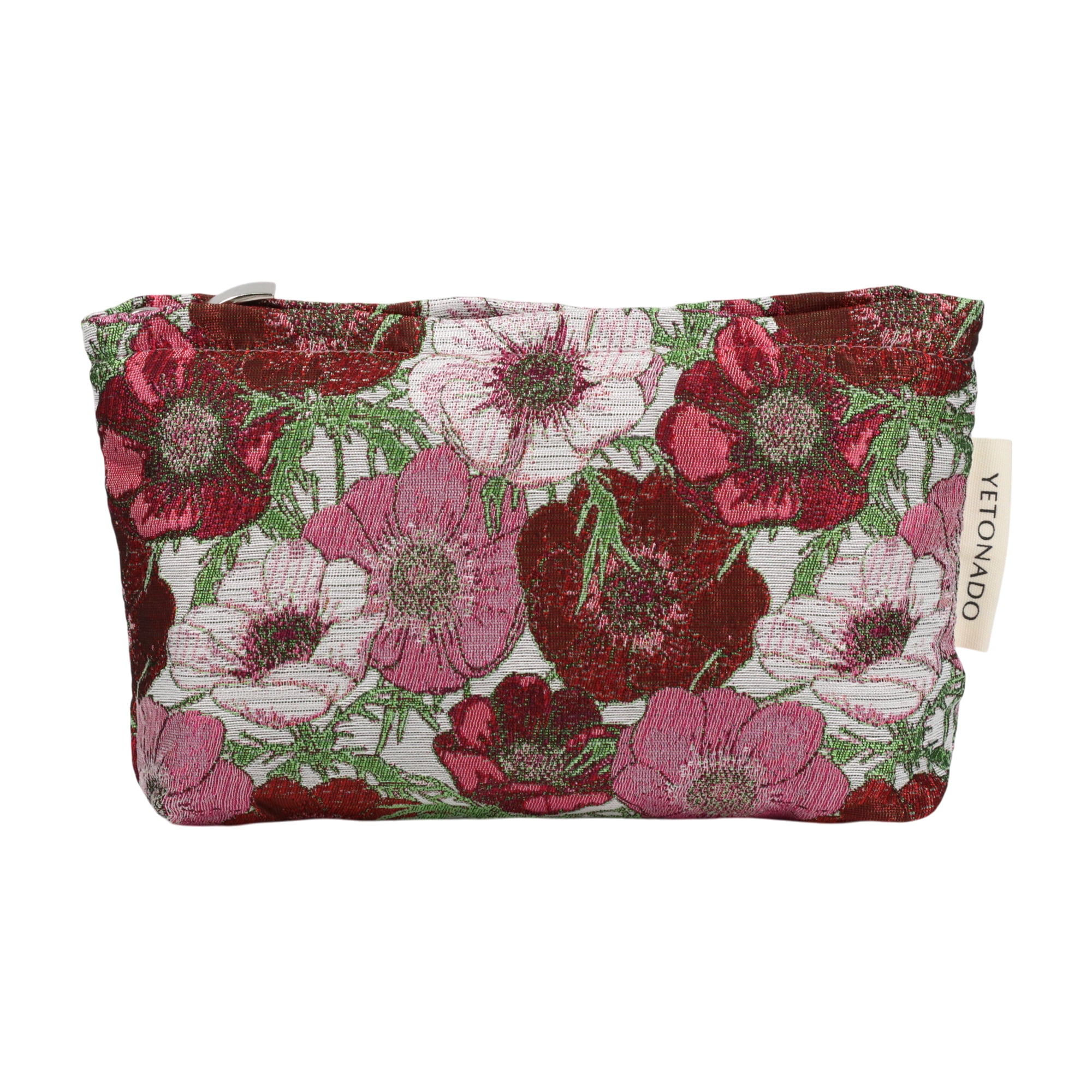 Unique Bargains 1 Pc Trendy Jacquard Weave Handheld Makeup Bag Large