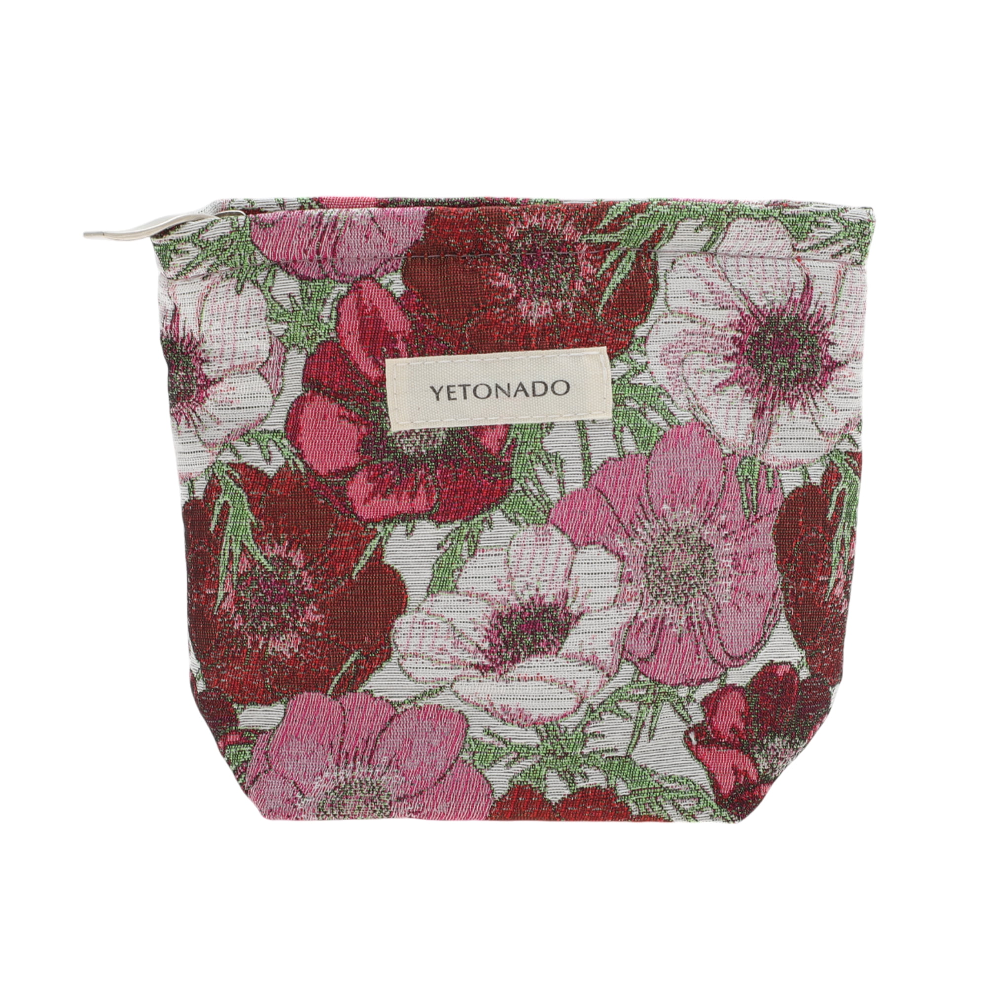 Unique Bargains 1 Pc Trendy Jacquard Weave Handheld Makeup Bag Small