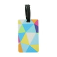 thumbnail image 1 of Unique Bargains 1 Pc Triangle Block Pattern Luggage Tag for Travelling Light Colorful, 1 of 5