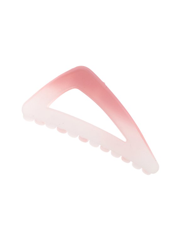 1 Pc Triangle Frosted Hair Clips Hairdo Clip for Home Gradient Pink