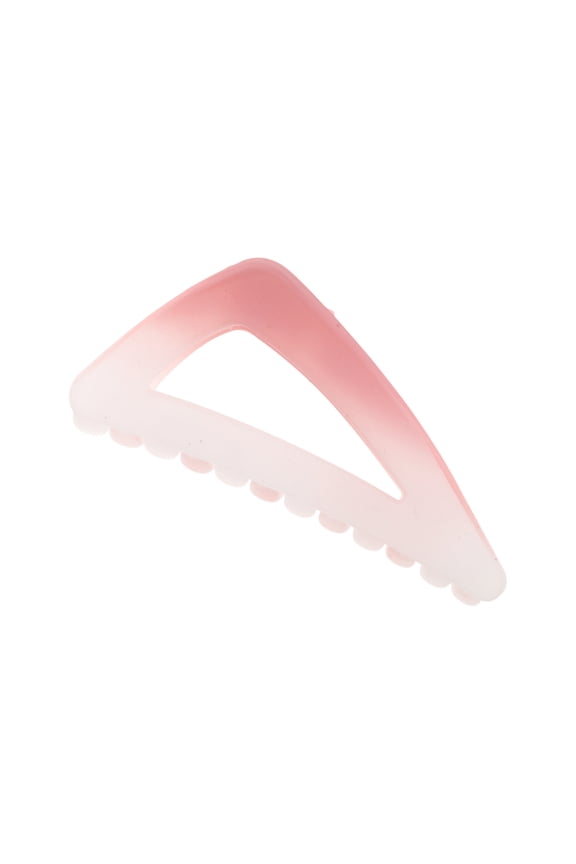 1 Pc Triangle Frosted Hair Clips Hairdo Clip for Home Gradient Pink