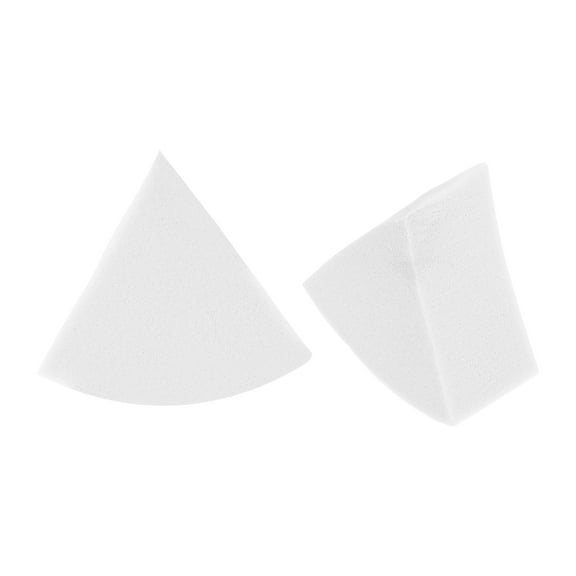 Unique Bargains 1 Pc Triangle Powder Puff for Travel Dressing Tables White Synthetic Sponge