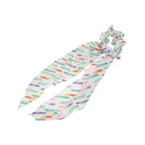 Unique Bargains 1 Pc Triangle Ribbon Scrunchies Colorful