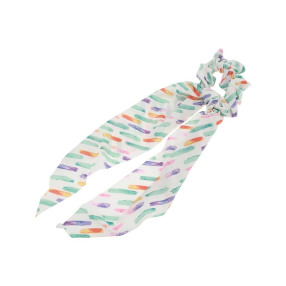 Unique Bargains 1 Pc Triangle Ribbon Scrunchies Colorful