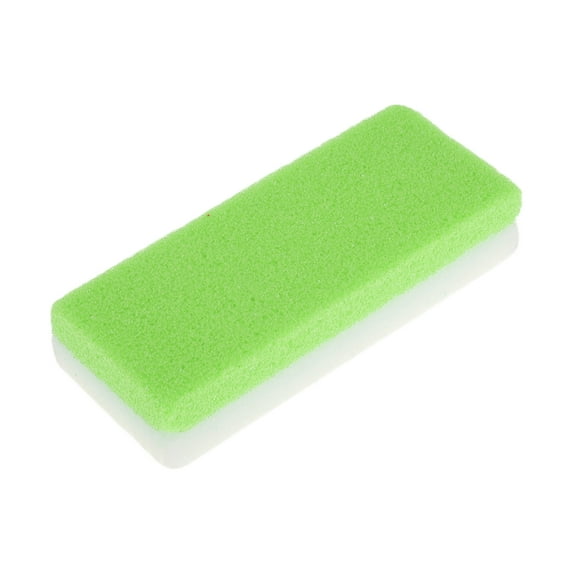 Unique Bargains 1 Pc Two-Color Pumice Stone Foot Scrubber Grass Green White