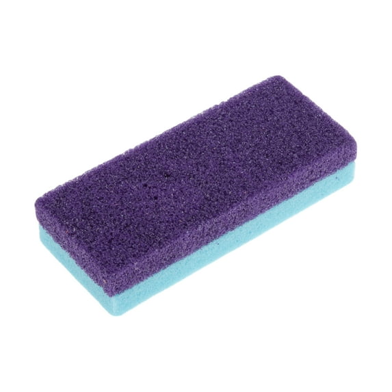 Unique Bargains 1 Pc Two-Color Pumice Stone Foot Scrubber Purple Lake Blue