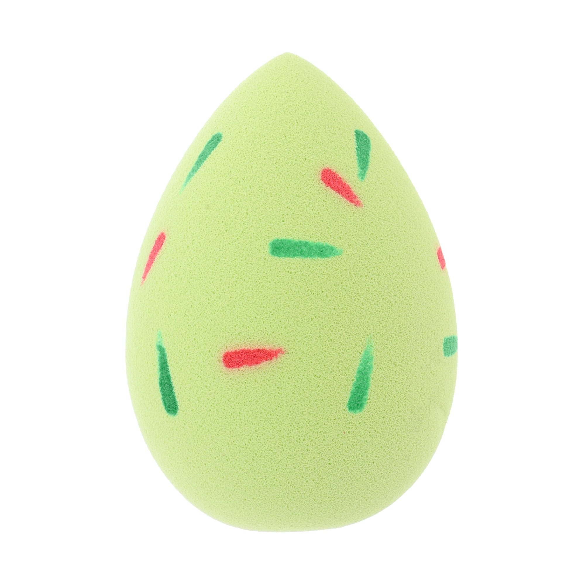 Unique Bargains 1 Pc Two-color Willow Leaf Face Makeup Sponge for Bedrooms Green