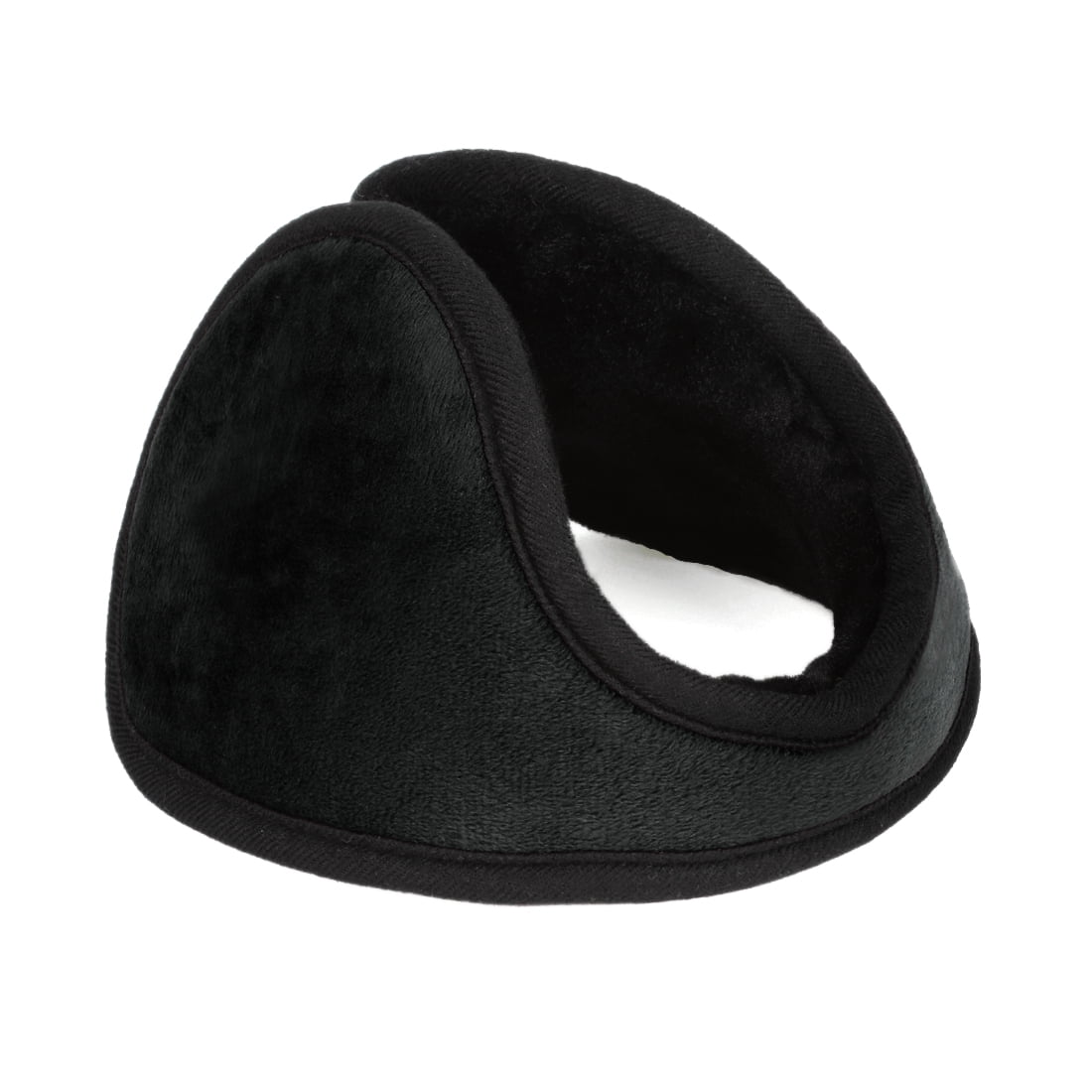Unique Bargains 1 Pc Unisex Winter Warmer Ear Warmer Pad Cover Back Earmuffs Black