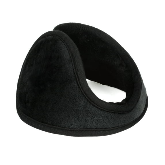 Unique Bargains 1 Pc Unisex Winter Warmer Ear Warmer Pad Cover Back Earmuffs Black