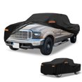 thumbnail image 1 of Unique Bargains 1 Pc Universal Car Cover Waterproof All Weather Automotive Outdoor Anti-UV Sun Rain Protection Full Exterior Cover Aluminum Film Cotton Black for Truck Length 251" to 266", 1 of 5
