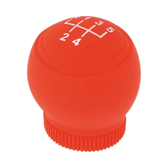 Unique Bargains 1 Pc Universal Gear Shift Knob Cover Anti-slip 6x5cm/2.36"x1.97" Stick Shifting Handle Protector Manual Red Silicone