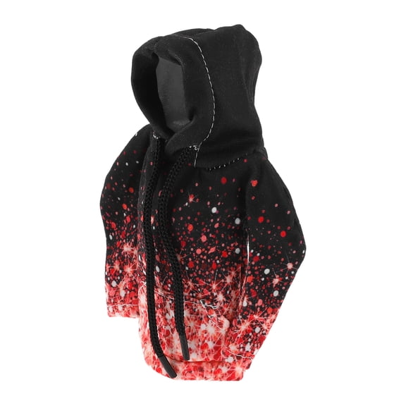 Unique Bargains 1 Pc Universal Gear Shift Knob Cover Automotive Manual Stick Shifting Handle Protector Flower Hoodie Style Black,Red Polyester