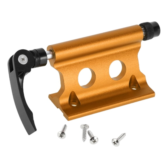 Unique Bargains 1 Pc Universal Quick Release Bike Fork Mount Rack with Aluminum Alloy Anti-corrosion Yellow