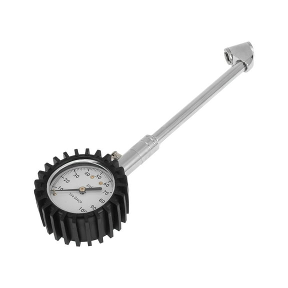 Unique Bargains 1 Pc Universal Tire Pressure Gauge 0-100 PSI 2.56" Digital Pressure Gauge with Gear Sleeve Tyre Air PSI Meter for Motorcycle SUV Truck