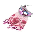thumbnail image 1 of Unique Bargains 1 Pc Veiled Half Face Party Mask for Masquerade Party Rose Red, 1 of 5