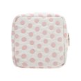 thumbnail image 1 of Unique Bargains 1 Pc Versatile Square Dots Travel Makeup Bag for Travel White Pink Polyester, 1 of 5
