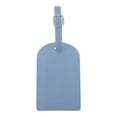 thumbnail image 1 of Unique Bargains 1 Pc Vertical Flip Luggage Tag for Travelling Blue Polyurethane, 1 of 5