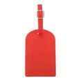 thumbnail image 1 of Unique Bargains 1 Pc Vertical Flip Luggage Tag for Travelling Red Polyurethane, 1 of 5