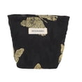 thumbnail image 1 of Unique Bargains 1 Pc Vintage Butterfly Makeup Bag for Women with Smooth Zipper Black Small, 1 of 5