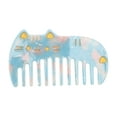 thumbnail image 1 of Unique Bargains 1 Pc Vintage Cute Cat Hair Comb Blue Acetate Sheet, 1 of 5