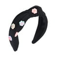 thumbnail image 1 of Unique Bargains 1 Pc Vintage Floral Headbands for Women Black, 1 of 6
