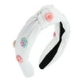 thumbnail image 1 of Unique Bargains 1 Pc Vintage Floral Headbands for Women White, 1 of 6
