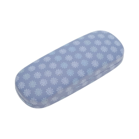 Unique Bargains 1 Pc Vintage Pattern EyeGlasses Case Durable Eyeglasses Storage Gray Blue