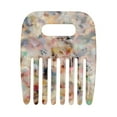 thumbnail image 1 of Unique Bargains 1 Pc Vintage Portable Hair Insert Comb Multicolored Acetate Sheet, 1 of 5