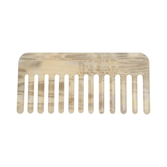 Unique Bargains 1 Pc Vintage Portable Wide Tooth Comb Gray Yellow Imitation Acetic Acid