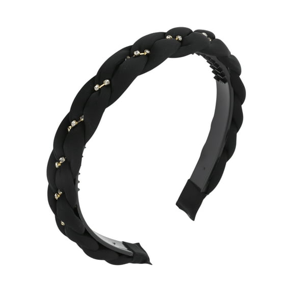 Unique Bargains 1 Pc Vintage Rhinestone Headbands for Women Black