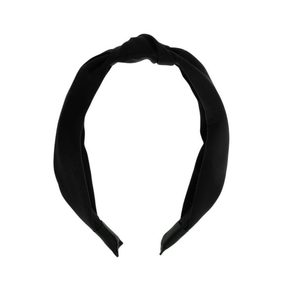Unique Bargains 1 Pc Vintage Satin Headbands for Women Black