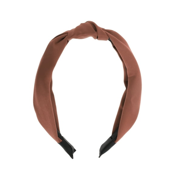 Unique Bargains 1 Pc Vintage Satin Headbands for Women Coffee Color