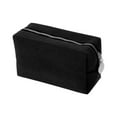 thumbnail image 1 of Unique Bargains 1 Pc Waffle Plaid Pattern Makeup Bag for Travel Black, 1 of 5