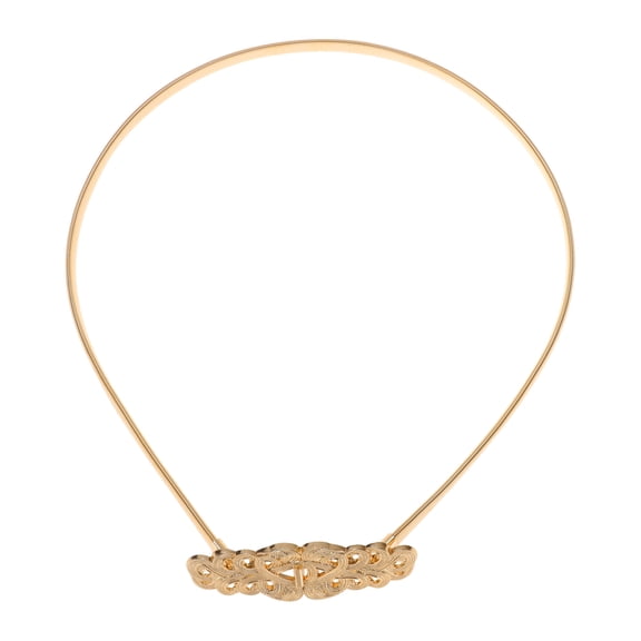 Unique Bargains 1 Pc Waist Chain Elegant Spring Adjustable Waist Cord for Women Gold Tone