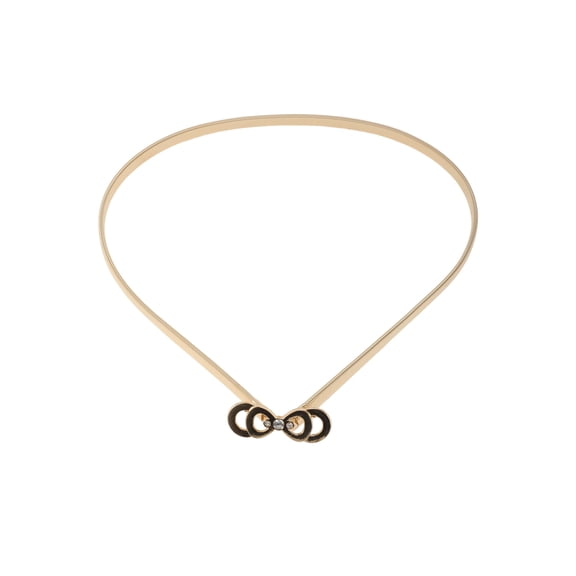 Unique Bargains 1 Pc Waist Chain Elegant Spring Design Adjustable Waist Cord for Women Gold Tone