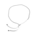 thumbnail image 1 of Unique Bargains 1 Pc Waist Chain Fashion Design Adjustable Waist Cord for Women Silver Tone, 1 of 6