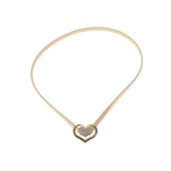 Unique Bargains 1 Pc Waist Chain Fashion Spring Adjustable Waist Cord for Women Gold Tone