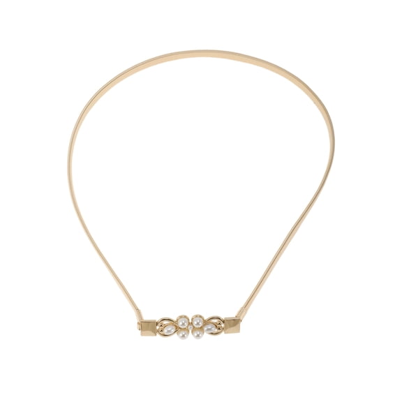 Unique Bargains 1 Pc Waist Chain Fashionable Spring Adjustable Waist Cord for Women Gold Tone