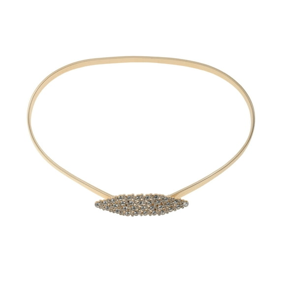 Unique Bargains 1 Pc Waist Chain Spring Design Adjustable Waist Cord for Women Gold Tone