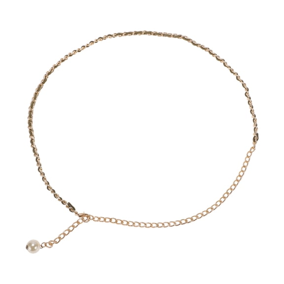 Unique Bargains 1 Pc Waist Chain Thin Adjustable Waist Cord for Women KhakiGreen