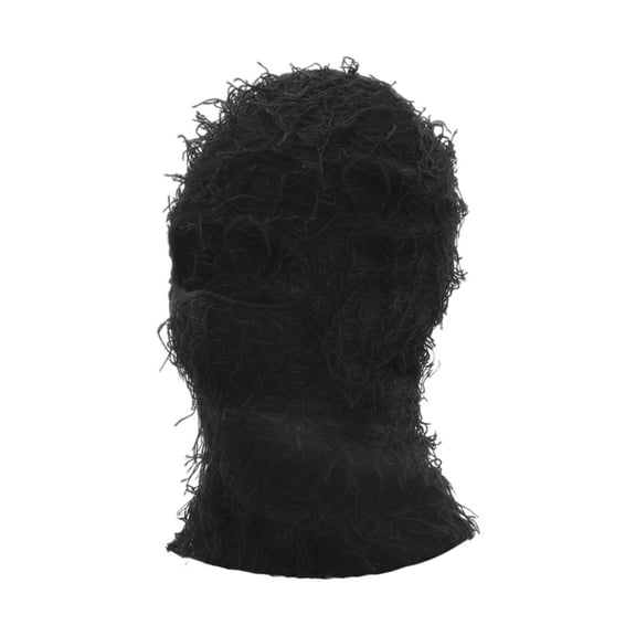 Unique Bargains 1 Pc Warm Face Mask Knitting Balaclava for Cycling Black
